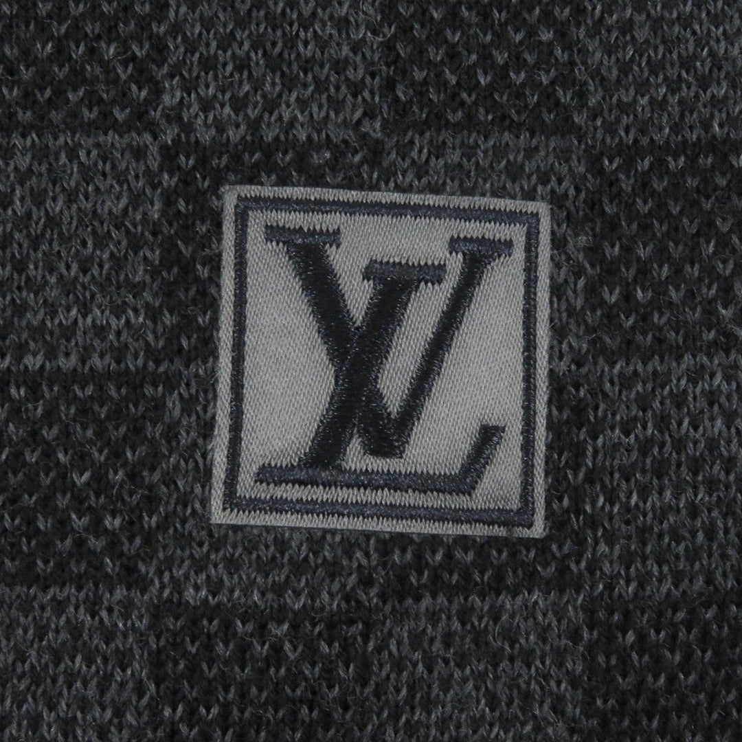 LOUIS VUITTON Scarf M70028 Main: 100% wool black mens Used Authentic