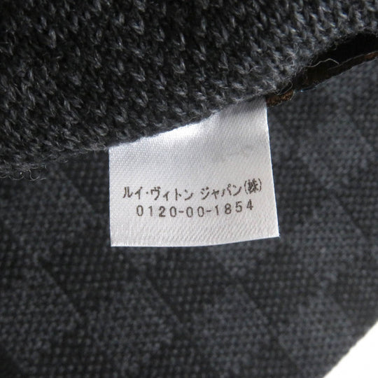 LOUIS VUITTON Scarf M70028 Main: 100% wool black mens Used Authentic