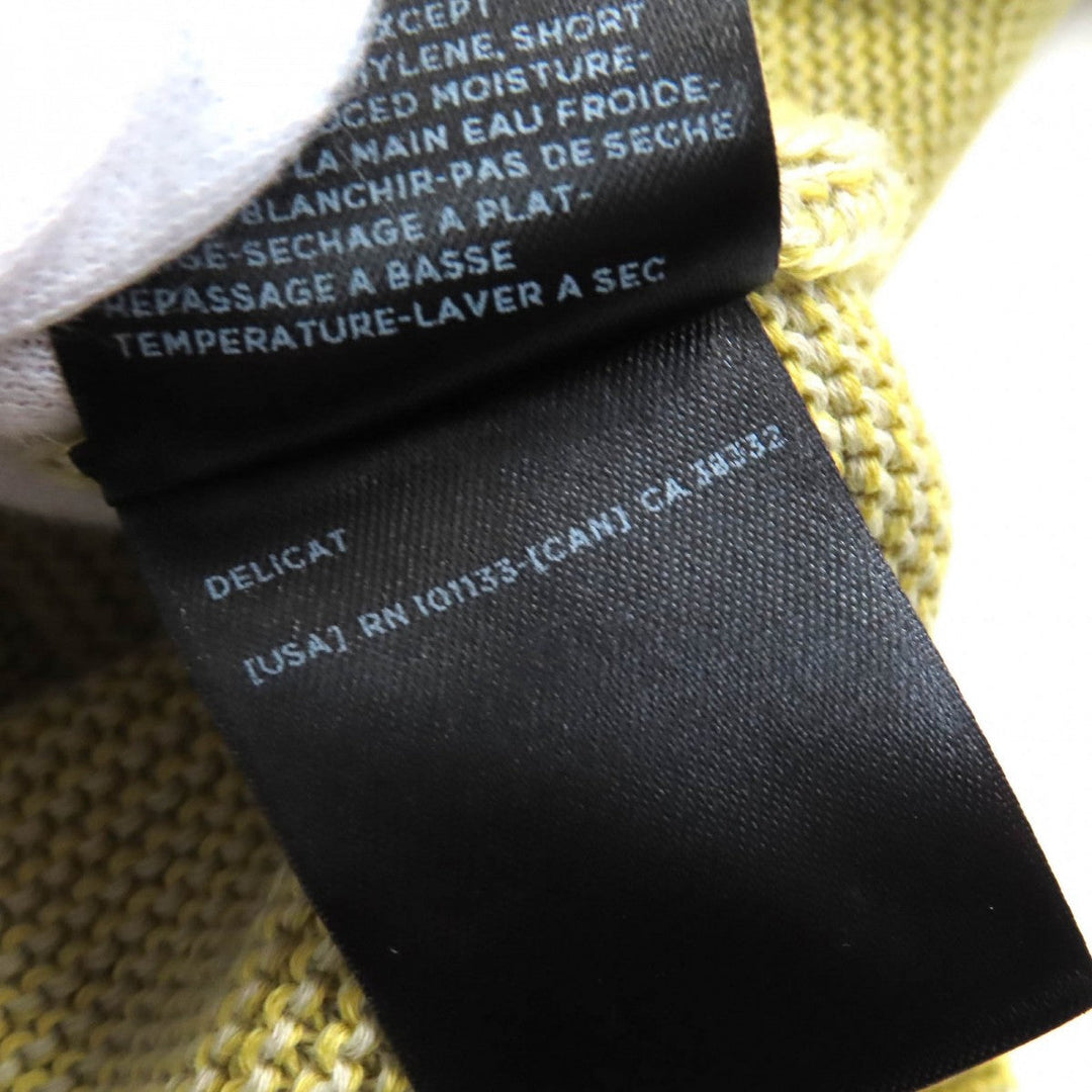 Ermenegildo Zegna knit UMC75 Main: 100% cotton Yellow green type mens 52 Used Authentic