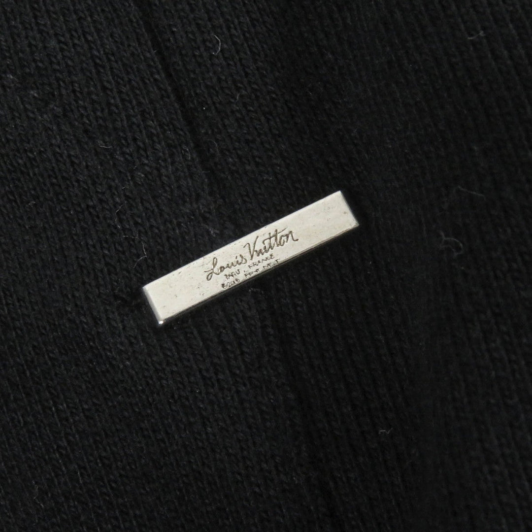 LOUIS VUITTON Hoodie Main: 100% cotton black mens M Used Authentic