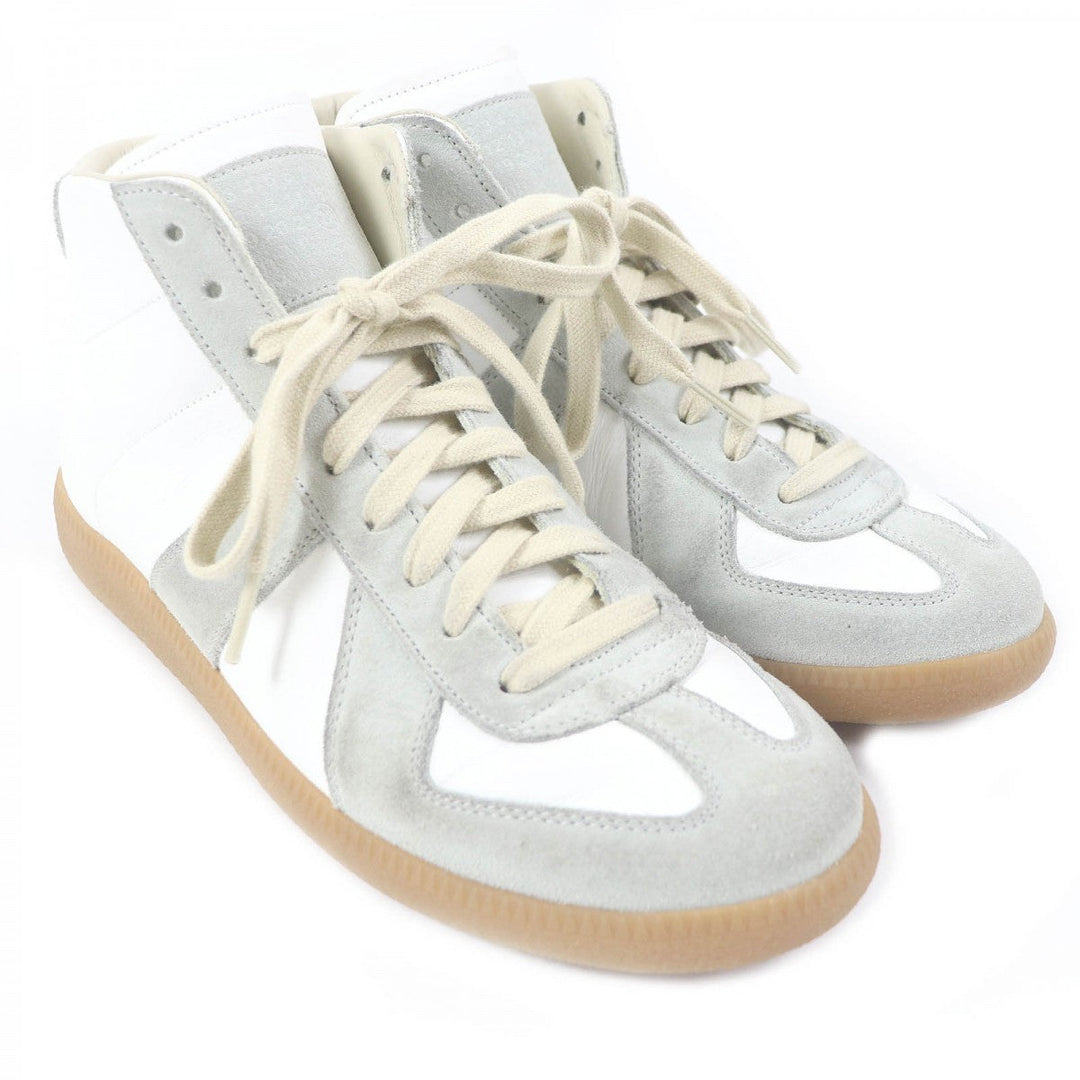 Maison Margiela High cut sneakers S37WS0397 Main: suede leather, Main: leather gray mens 39 Used Authentic