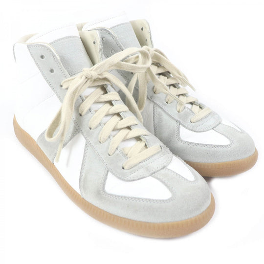 Maison Margiela High cut sneakers S37WS0397 Main: suede leather, Main: leather gray mens 39 Used Authentic