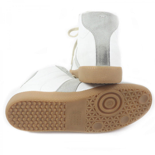 Maison Margiela High cut sneakers S37WS0397 Main: suede leather, Main: leather gray mens 39 Used Authentic