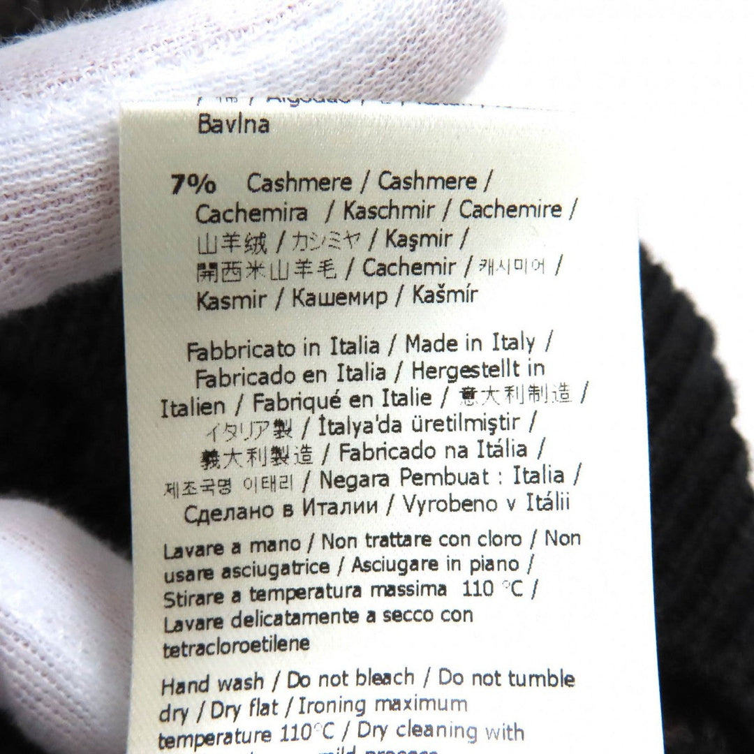 FENDI knit FZX034 Main: 54% wool, Main: 39% cotton, Main: 7% cashmere Black dark brown mens 50 Used Authentic