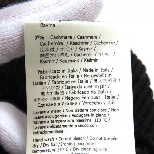 FENDI knit FZX034 Main: 54% wool, Main: 39% cotton, Main: 7% cashmere Black dark brown mens 50 Used Authentic