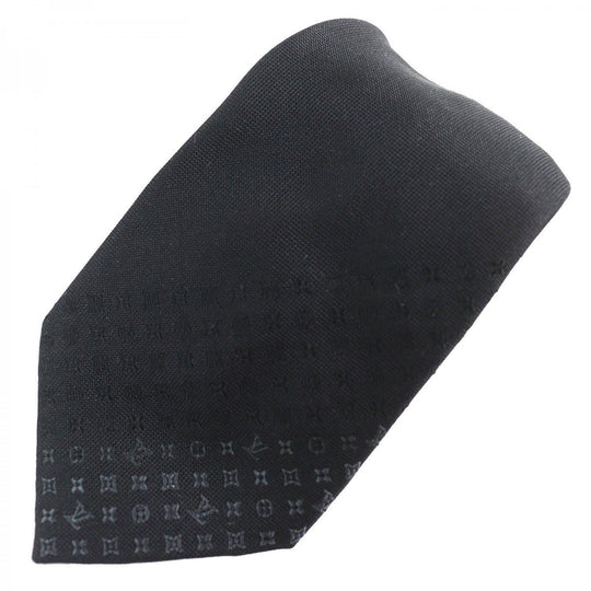 LOUIS VUITTON tie M78764 Main: 100% silk Gris Monogram Gradient 7CM mens Used Authentic