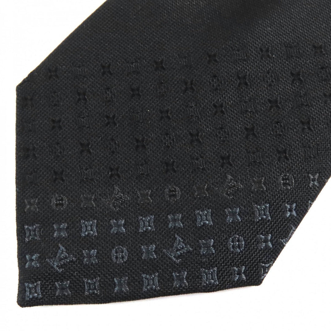 LOUIS VUITTON tie M78764 Main: 100% silk Gris Monogram Gradient 7CM mens Used Authentic