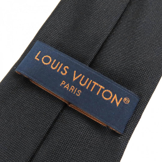 LOUIS VUITTON tie M78764 Main: 100% silk Gris Monogram Gradient 7CM mens Used Authentic
