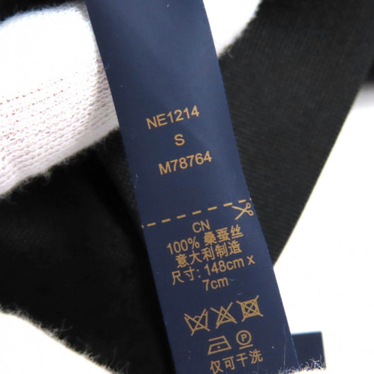 LOUIS VUITTON tie M78764 Main: 100% silk Gris Monogram Gradient 7CM mens Used Authentic