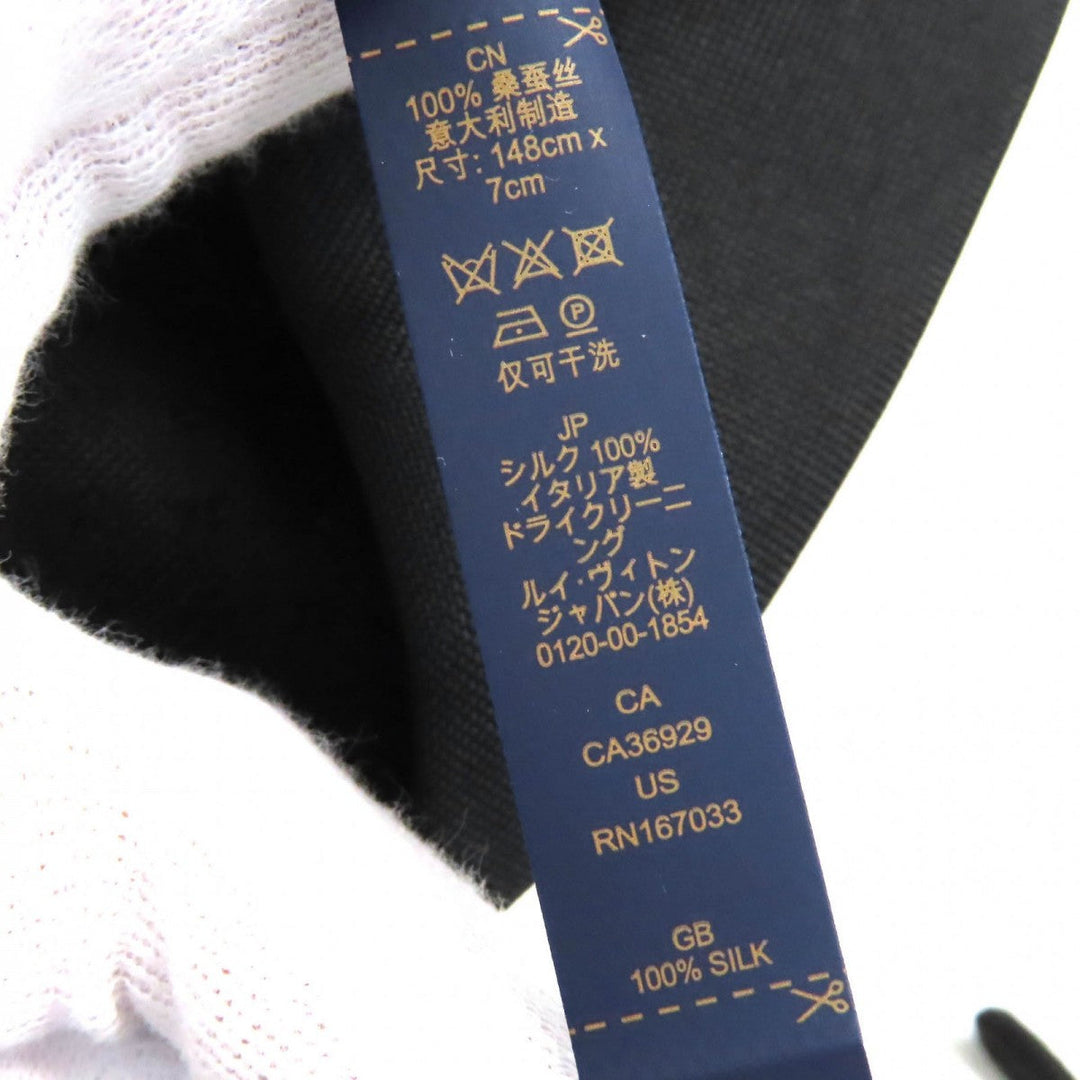 LOUIS VUITTON tie M78764 Main: 100% silk Gris Monogram Gradient 7CM mens Used Authentic