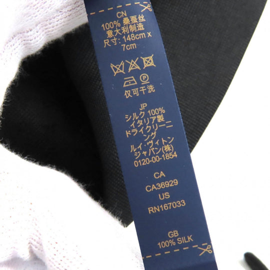 LOUIS VUITTON tie M78764 Main: 100% silk Gris Monogram Gradient 7CM mens Used Authentic