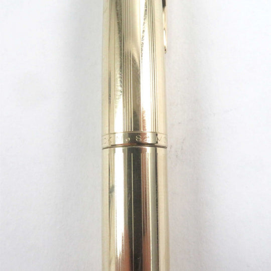 MONTBLANC fountain pen Gold plated, 18k Gold type Meisterstck No.82 mens Used Authentic