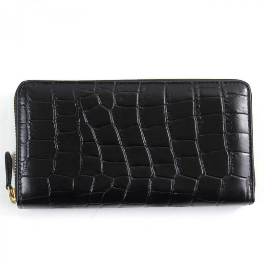 Ettinger Long Wallet Purse CC 2051EJ Main: Leather black mens Used Authentic