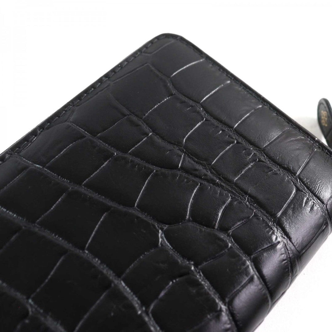 Ettinger Long Wallet Purse CC 2051EJ Main: Leather black mens Used Authentic