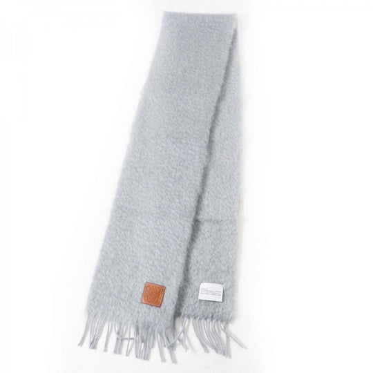 LOEWE Scarf Main: 50% mohair, Main: 48% wool, Main: 2% nylon gray Women Used Authentic