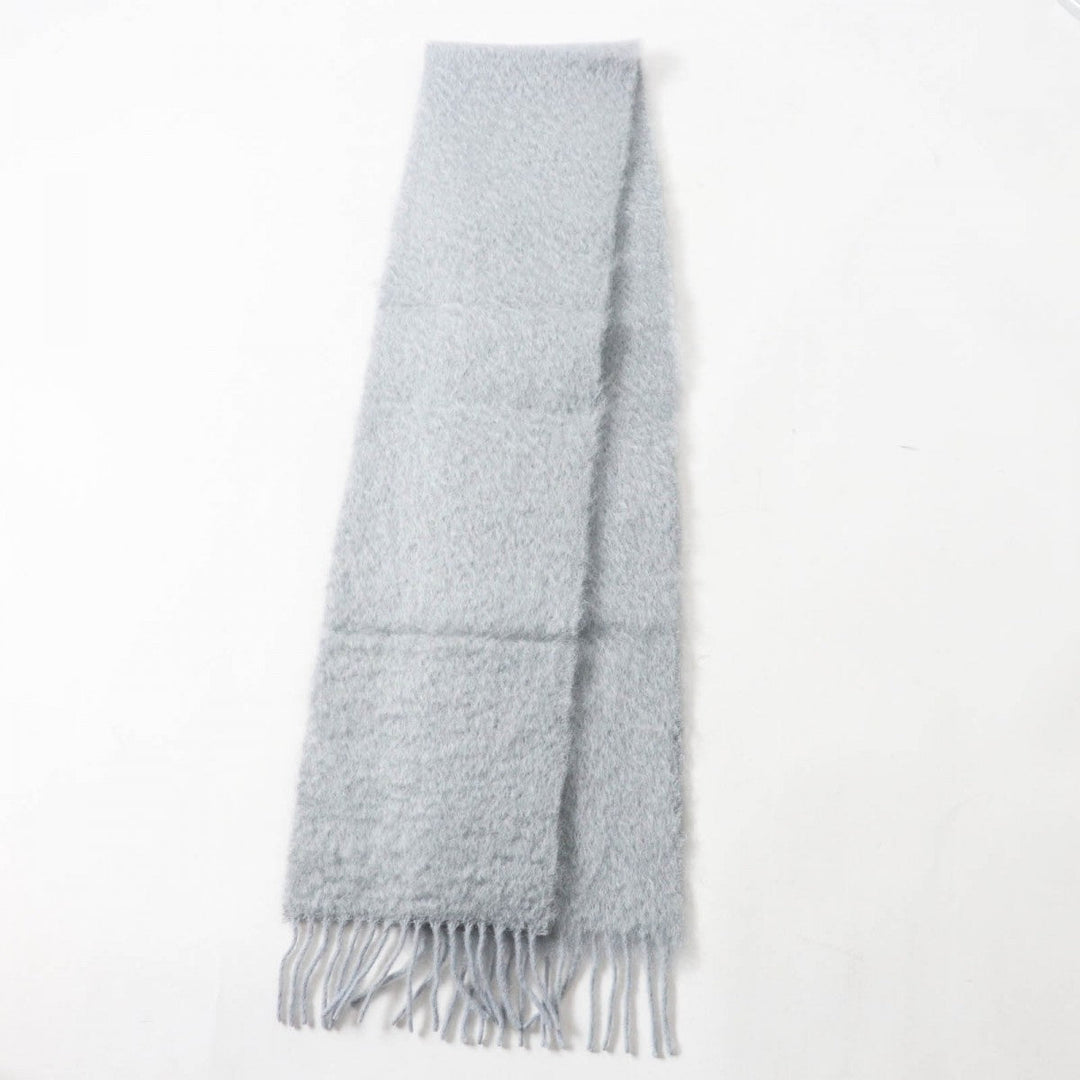 LOEWE Scarf Main: 50% mohair, Main: 48% wool, Main: 2% nylon gray Women Used Authentic