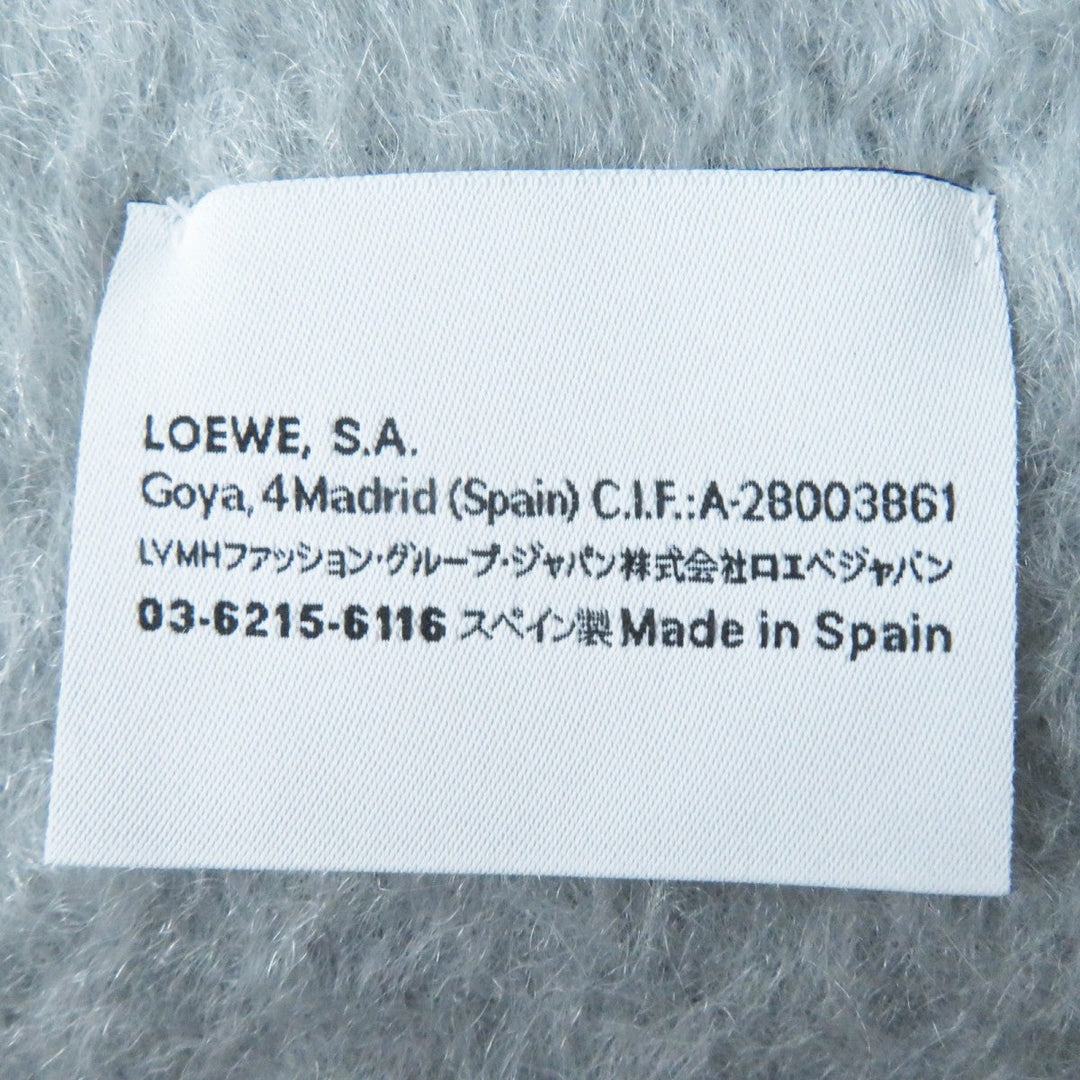 LOEWE Scarf Main: 50% mohair, Main: 48% wool, Main: 2% nylon gray Women Used Authentic