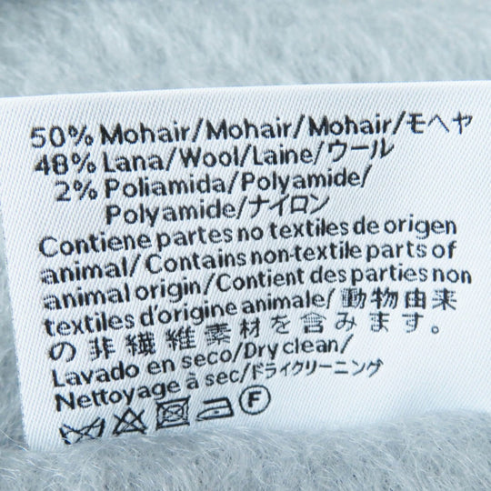 LOEWE Scarf Main: 50% mohair, Main: 48% wool, Main: 2% nylon gray Women Used Authentic