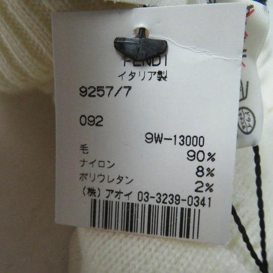 FENDI gloves 00018401 Main: 90% wool, Main: 8% nylon, Main: 2% polyurethane Ivory Women 42 Used Authentic