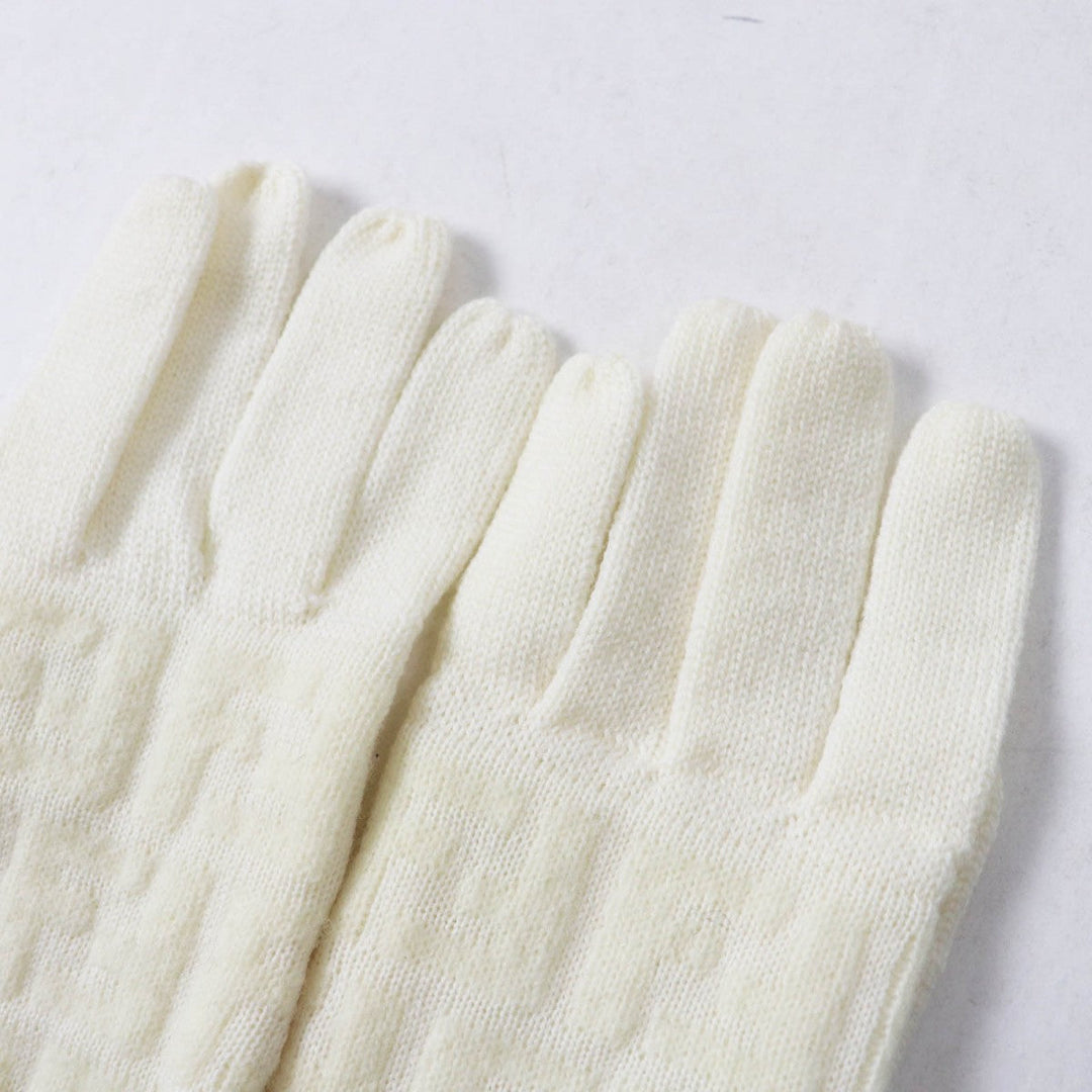 FENDI gloves 00018401 Main: 90% wool, Main: 8% nylon, Main: 2% polyurethane Ivory Women 42 Used Authentic