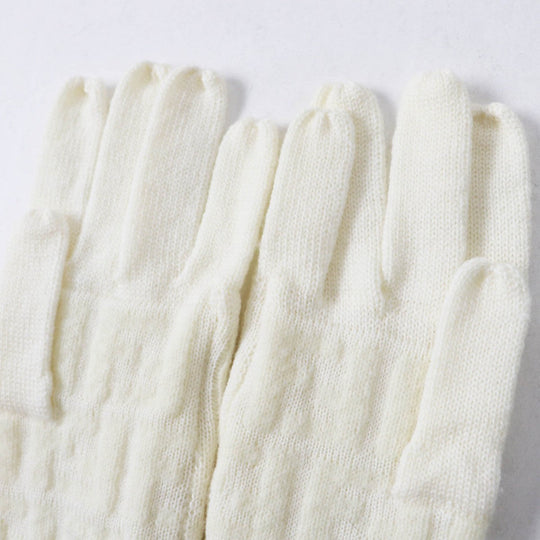 FENDI gloves 00018401 Main: 90% wool, Main: 8% nylon, Main: 2% polyurethane Ivory Women 42 Used Authentic