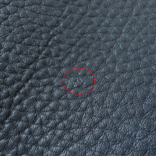HERMES Shoulder Bag Main: Toile H, Part: Leather Navy Natural Sac de Transport Pourcienne Dog Carrier Women Used Authentic