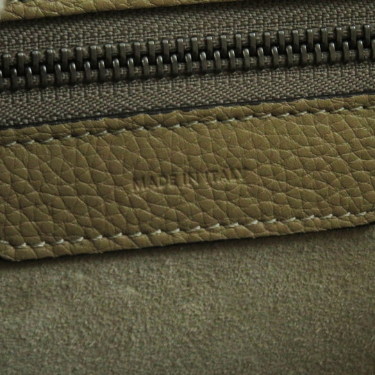 CELINE Handbag 18979 Main: Drummed calfskin yellow Luggage micro shopper Women Used Authentic