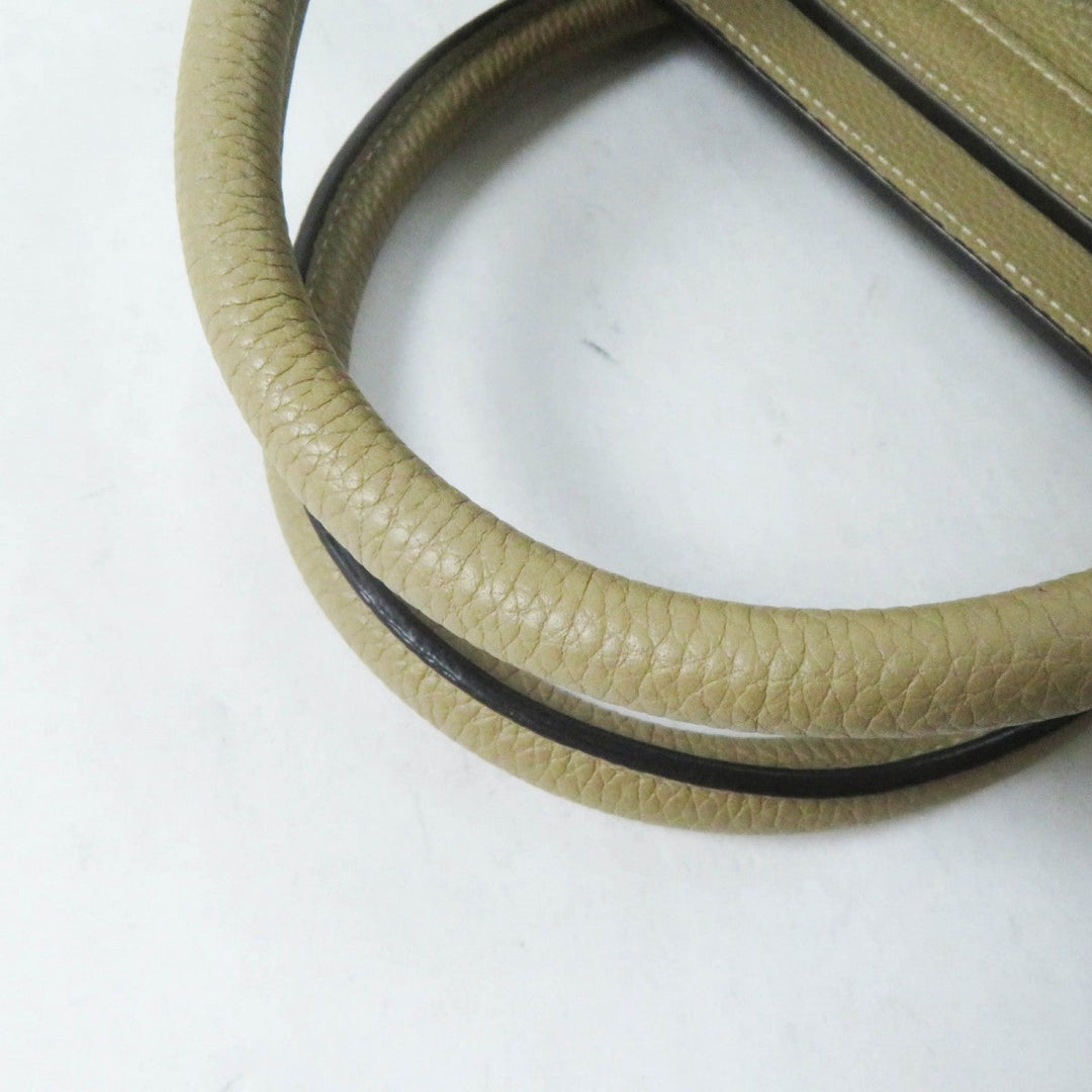 CELINE Handbag 18979 Main: Drummed calfskin yellow Luggage micro shopper Women Used Authentic
