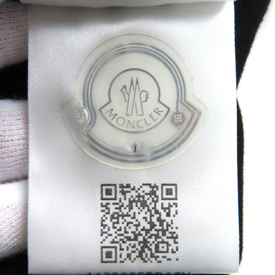 MONCLER Short sleeve T-shirt I10918C71600 Main: 92% cotton, Main: 8% polyurethane, Part: 100% cotton black mens XL Used Authentic