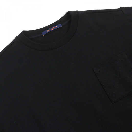 LOUIS VUITTON Short sleeve T-shirt cotton black XS