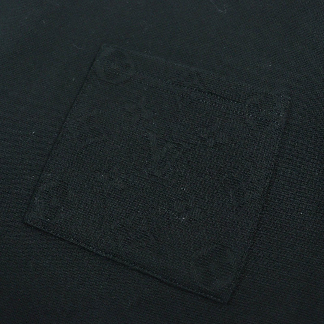 LOUIS VUITTON Short sleeve T-shirt cotton black XS