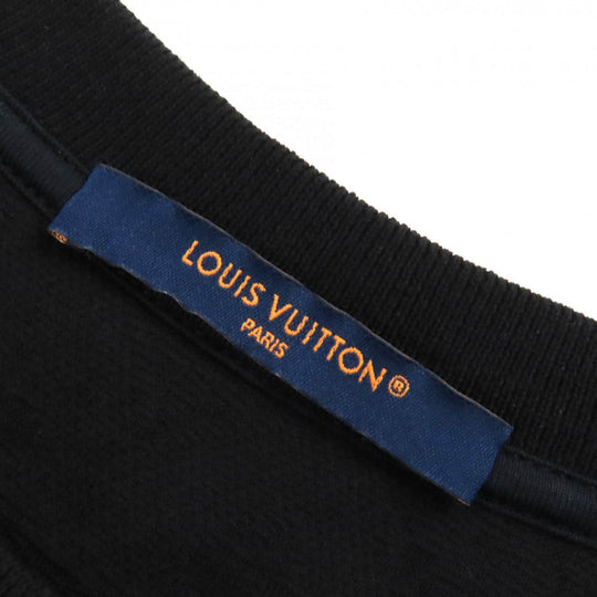 LOUIS VUITTON Short sleeve T-shirt cotton black XS