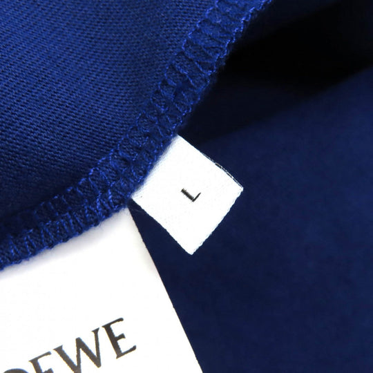 LOEWE Short sleeve T-shirt H526Y22X75 Outer: 100% cotton, some parts: 100% polyester, some parts: 99% cotton, some parts: 1% elastane Navy blue mens Used Authentic