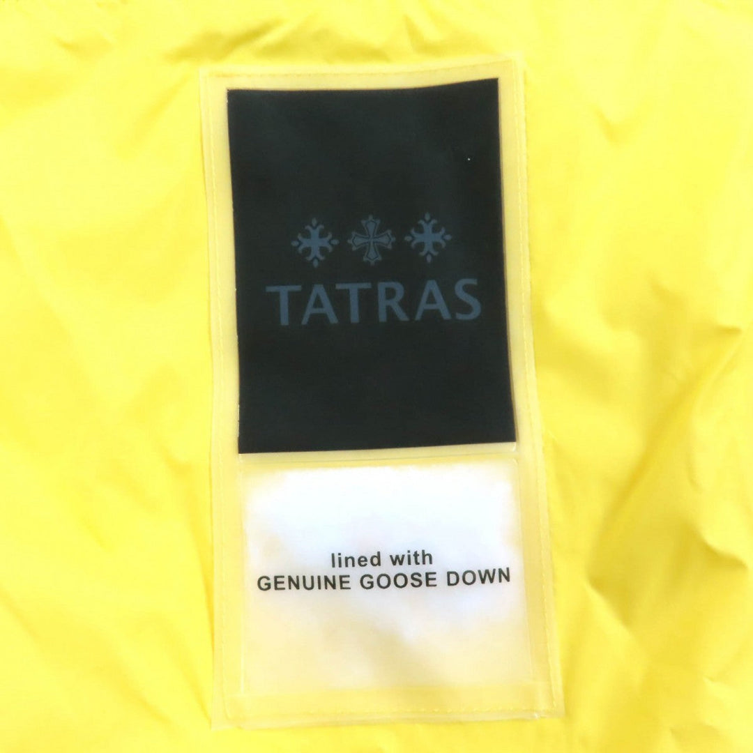 TATRAS Down jacket MTA17S4494 Outer: 100% nylon, Filling: 90% down, Filling: 10% feather, Lining: 100% nylon yellow BRACCI mens 2 Used Authentic