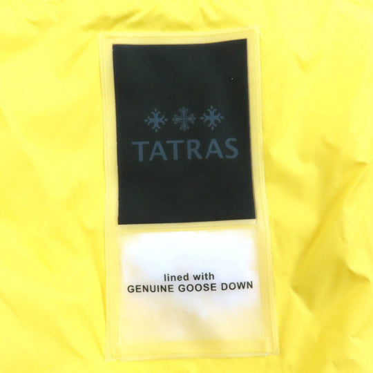 TATRAS Down jacket MTA17S4494 Outer: 100% nylon, Filling: 90% down, Filling: 10% feather, Lining: 100% nylon yellow BRACCI mens 2 Used Authentic