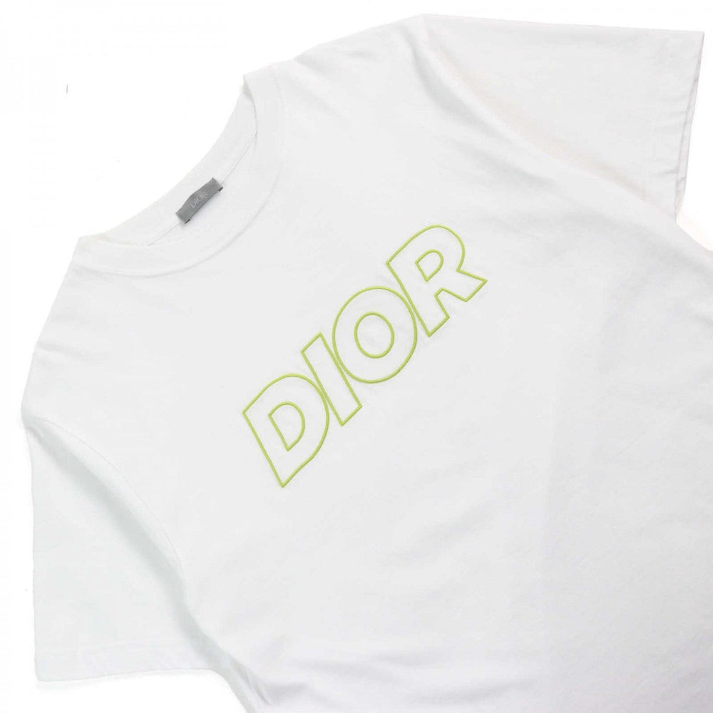 Dior HOMME Short sleeve T-shirt 393J696E0847 Main: 100% cotton, Part: 100% polyester White type mens S Used Authentic