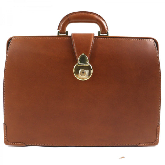 OHBA Business bag 0953-BTL Calfskin Brown Slim Dulles Bag