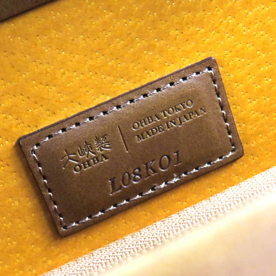 OHBA Business bag 0953-BTL Calfskin Brown Slim Dulles Bag
