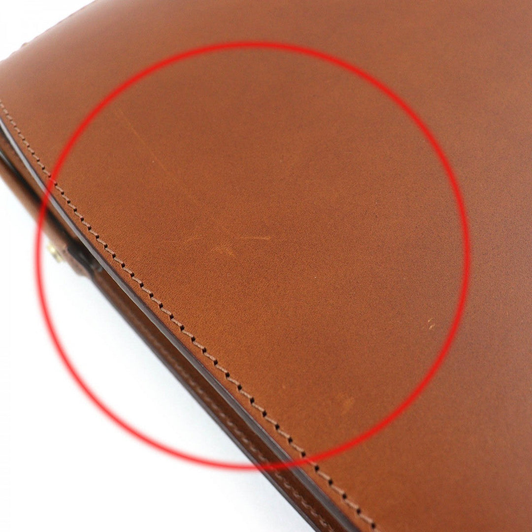 OHBA Business bag 0953-BTL Calfskin Brown Slim Dulles Bag