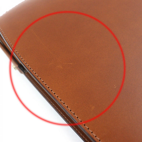 OHBA Business bag 0953-BTL Calfskin Brown Slim Dulles Bag