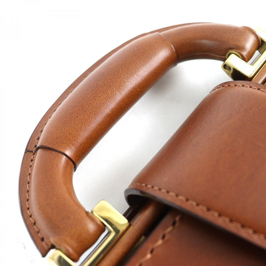 OHBA Business bag 0953-BTL Calfskin Brown Slim Dulles Bag