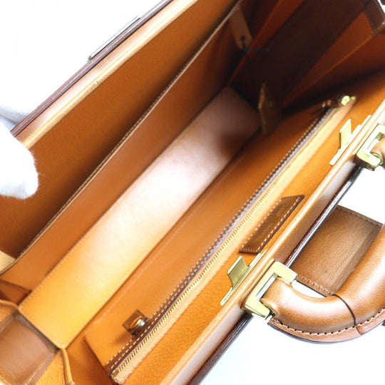 OHBA Business bag 0953-BTL Calfskin Brown Slim Dulles Bag