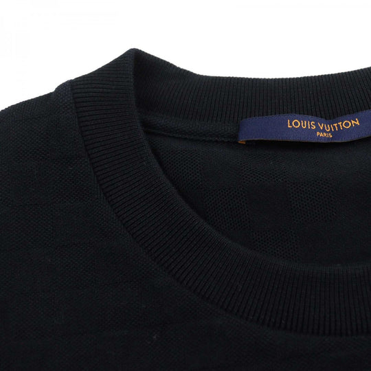 LOUIS VUITTON Short sleeve T-shirt HJY40W Main: 100% cotton black mens L Used Authentic