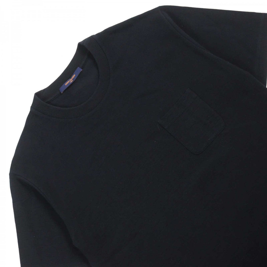 LOUIS VUITTON Short sleeve T-shirt HJY40W Main: 100% cotton black mens L Used Authentic