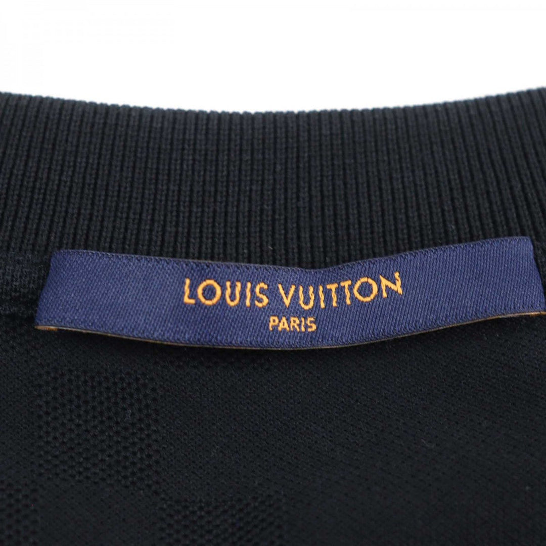 LOUIS VUITTON Short sleeve T-shirt HJY40W Main: 100% cotton black mens L Used Authentic