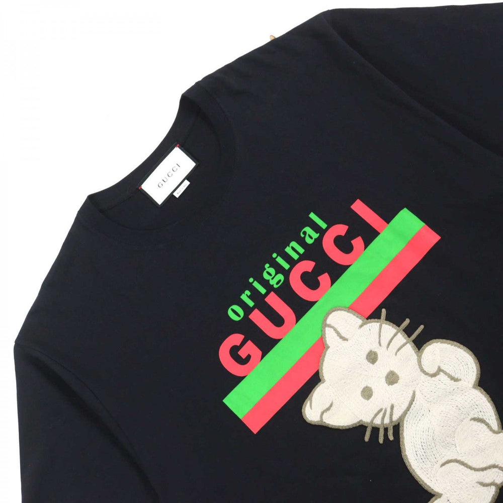 GUCCI Short sleeve T-shirt 615044 cotton Black type XL