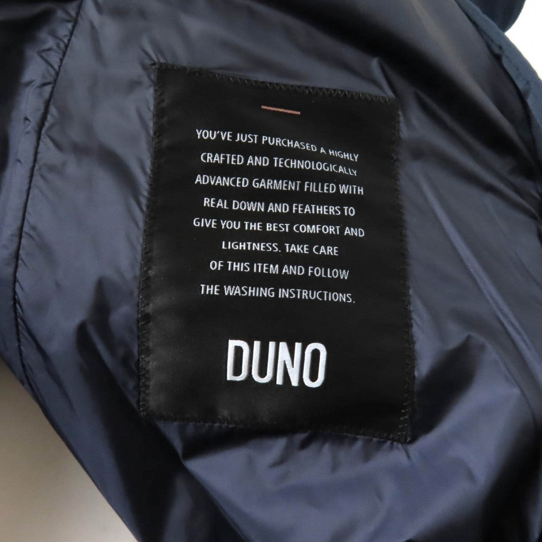 DUNO down coat Outer: 100% polyester, Part: 42% wool, Part: 40% rayon, Part: 18% polyester, Lining: 100% nylon Navy CESILE PRATO Women 40 Used Authentic
