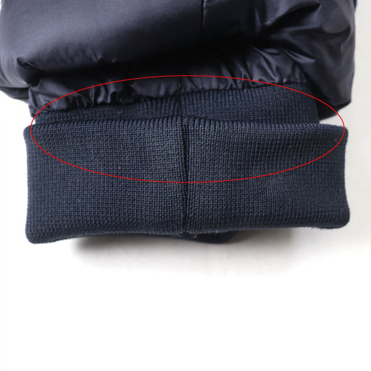 DUNO down coat Outer: 100% polyester, Part: 42% wool, Part: 40% rayon, Part: 18% polyester, Lining: 100% nylon Navy CESILE PRATO Women 40 Used Authentic