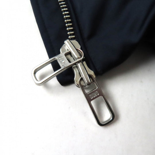 DUNO down coat Outer: 100% polyester, Part: 42% wool, Part: 40% rayon, Part: 18% polyester, Lining: 100% nylon Navy CESILE PRATO Women 40 Used Authentic