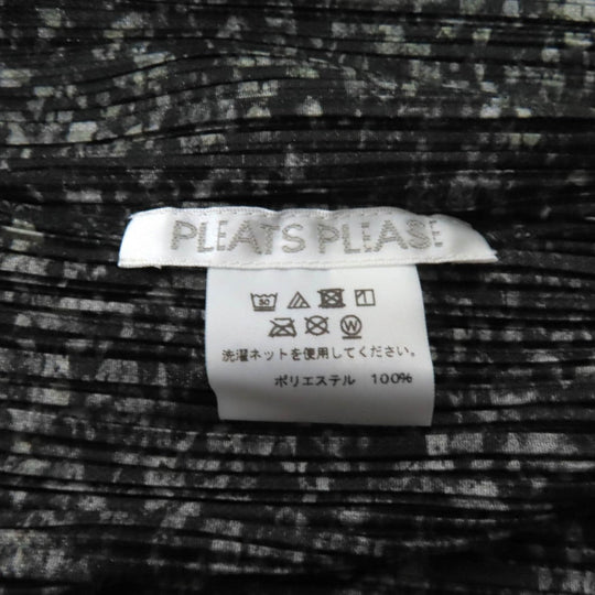 PLEATS PLEASE one piece PP83-JT182 Main: 100% polyester Black Grey Women 3 Used Authentic